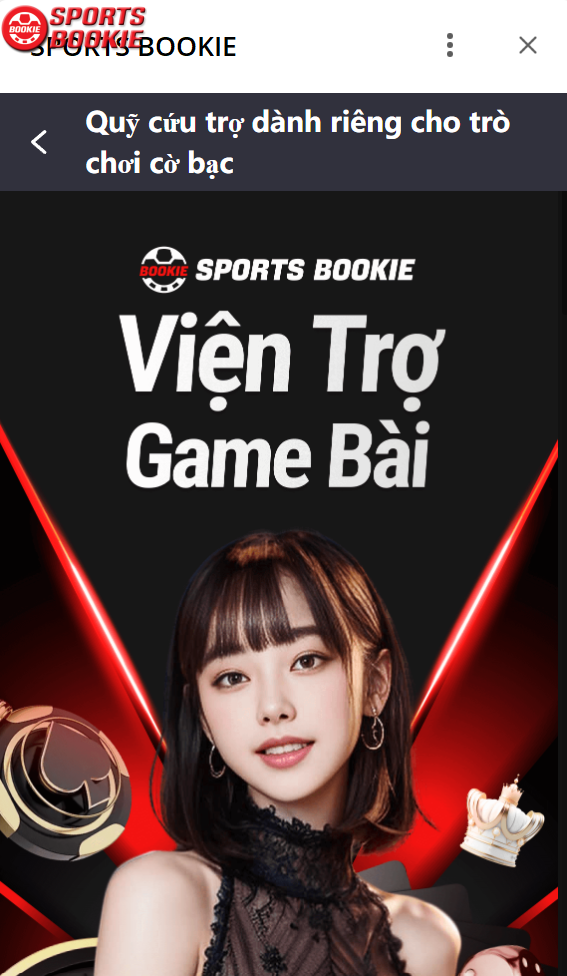 cứu trợ game bài sportsbookie