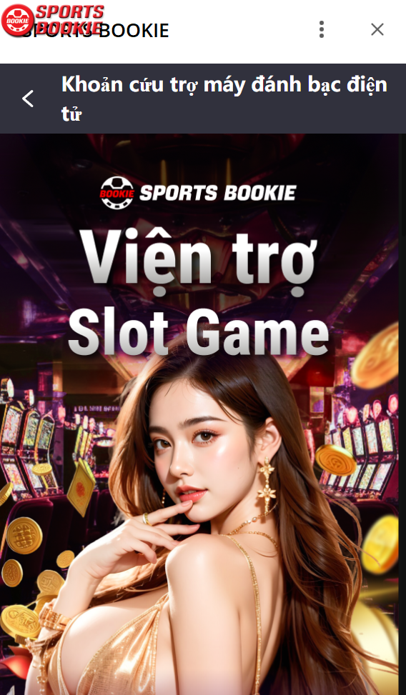 sportsbookie cứu trợ cho người chơi slot